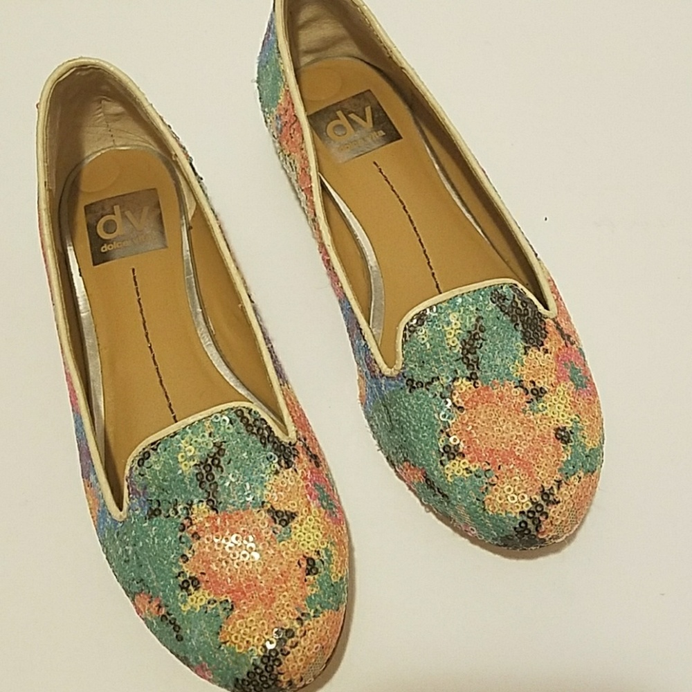 Dolce Vita Sequins Loafers Size 6.5